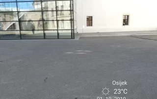 Izgradnja staza Stabilizer-om - projekt obnove Stare Pekare u Tvrđi, Osijek
