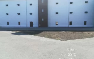 Izgradnja staza Stabilizer-om - projekt obnove Stare Pekare u Tvrđi, Osijek