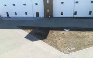 Izgradnja staza Stabilizer-om - projekt obnove Stare Pekare u Tvrđi, Osijek