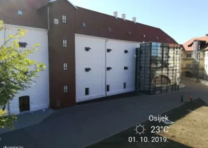 Izgradnja staza Stabilizer-om - projekt obnove Stare Pekare u Tvrđi, Osijek