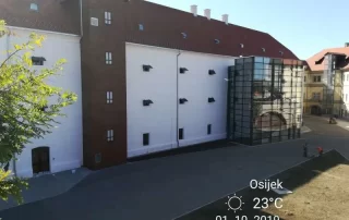 Izgradnja staza Stabilizer-om - projekt obnove Stare Pekare u Tvrđi, Osijek